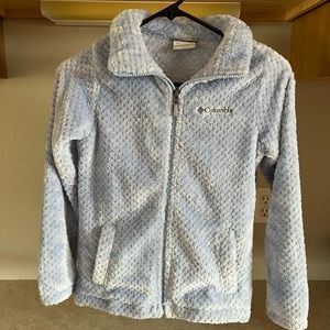 Girls Columbia Zip Up Fleece Jacket/Sweatshirt
